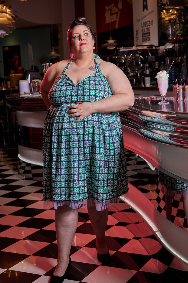 Robe pinup pin-up grande taille